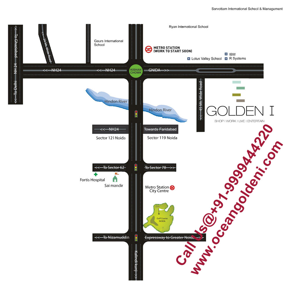 Golden I Location Map